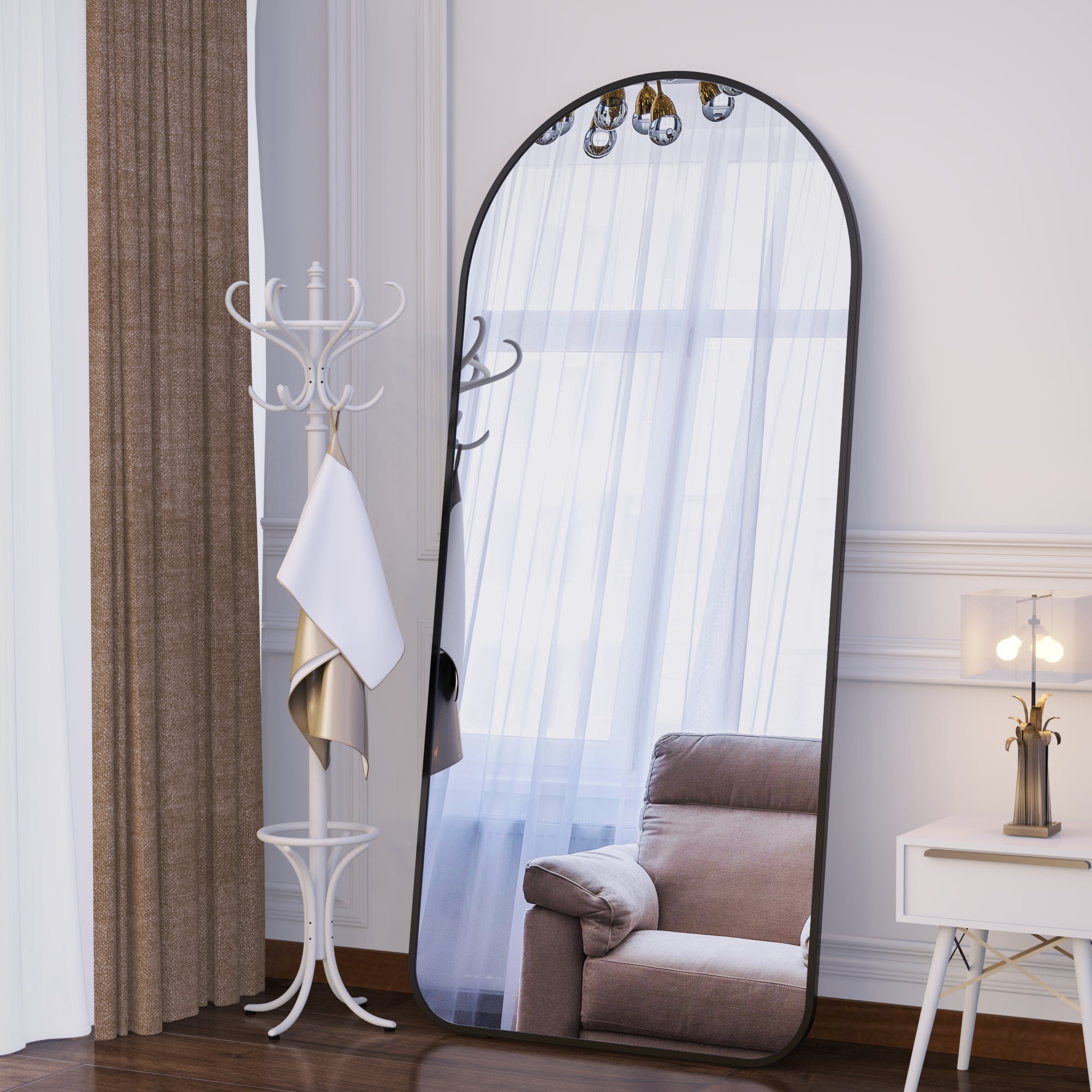 Naja Arched Floor Mirror