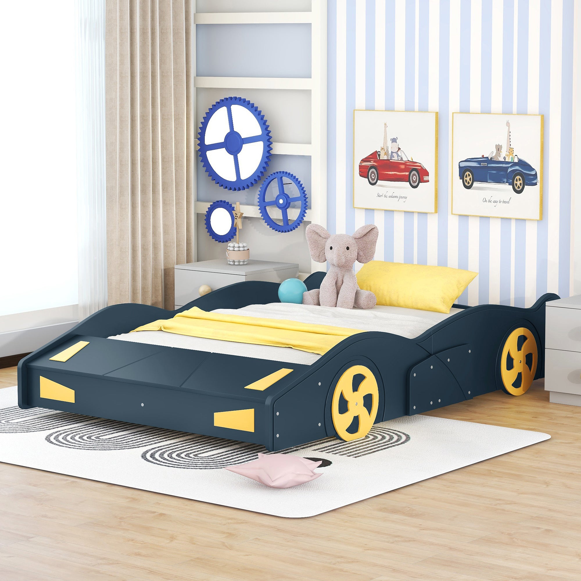 Berit Solid Wood Full Platform Bed Frame