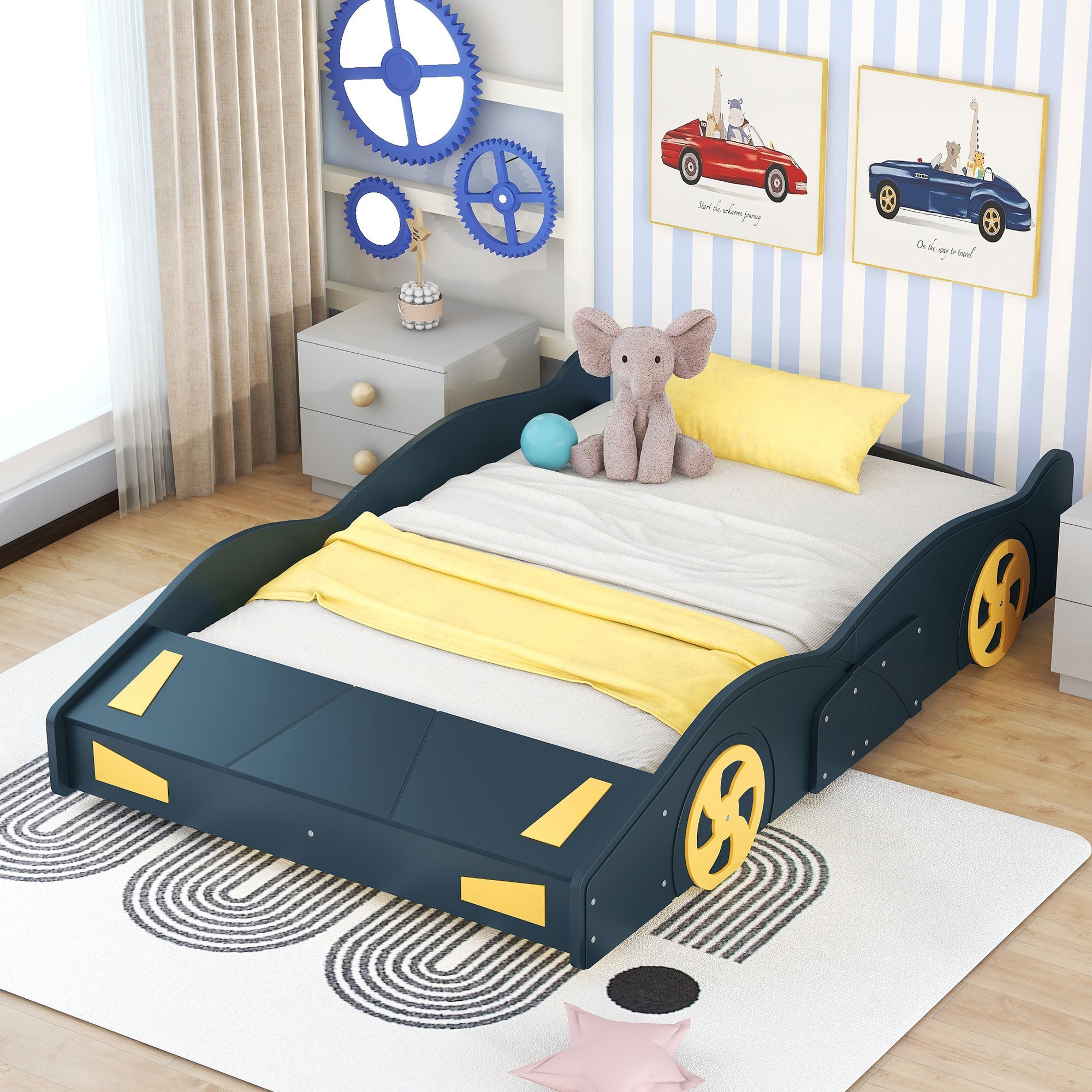 Berit Solid Wood Full Platform Bed Frame