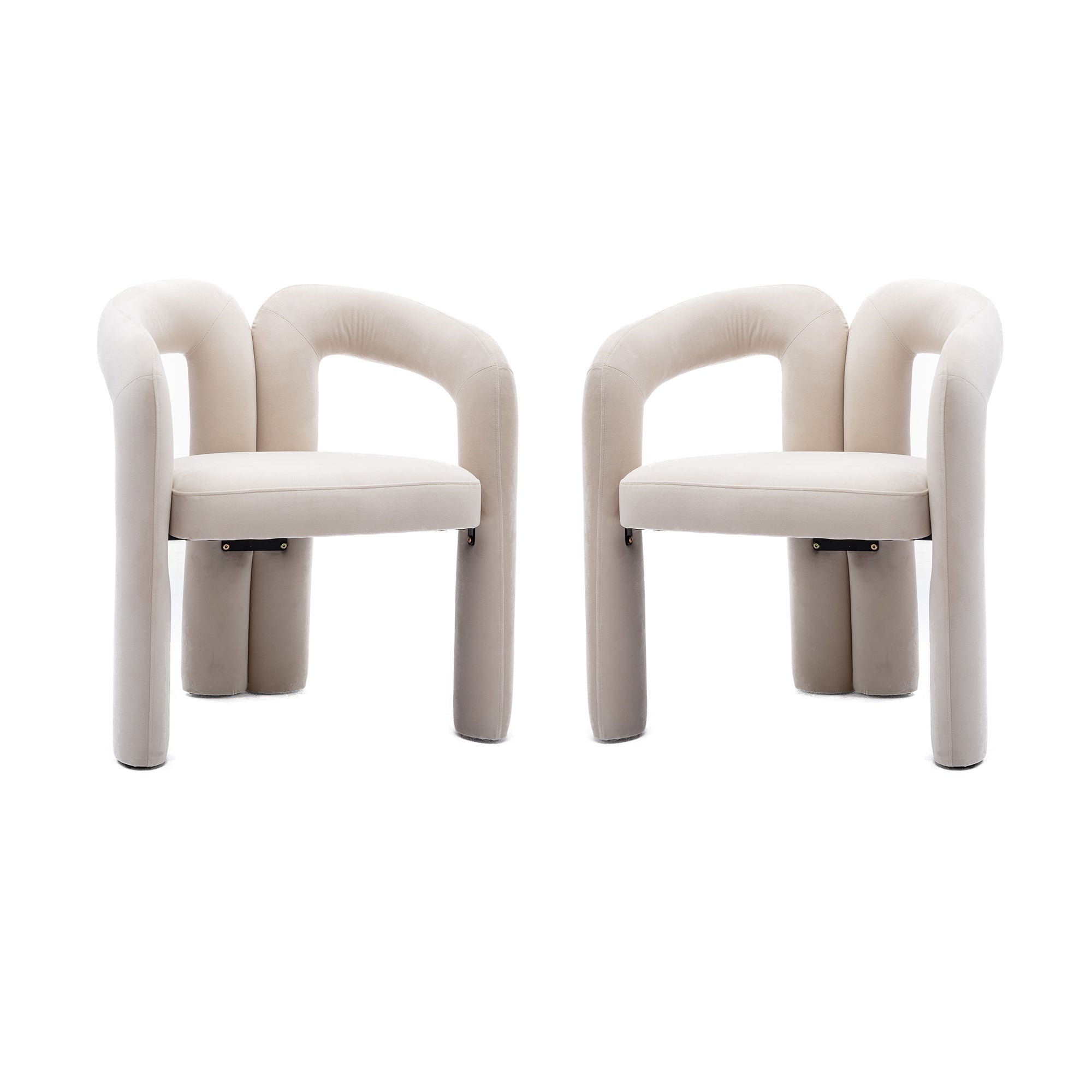 Merete Barrel Velvet Accent Chair