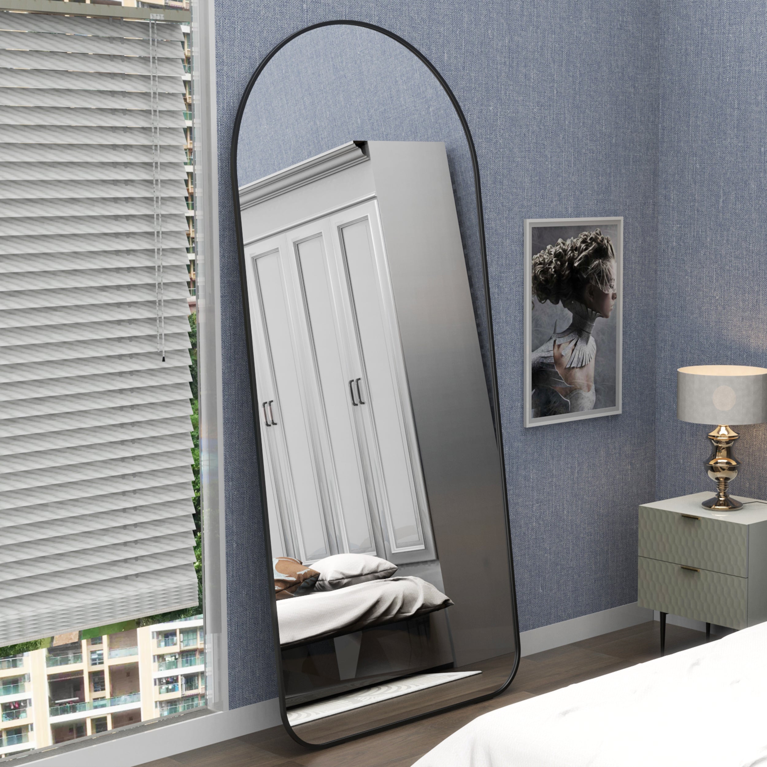 Naja Arched Floor Mirror