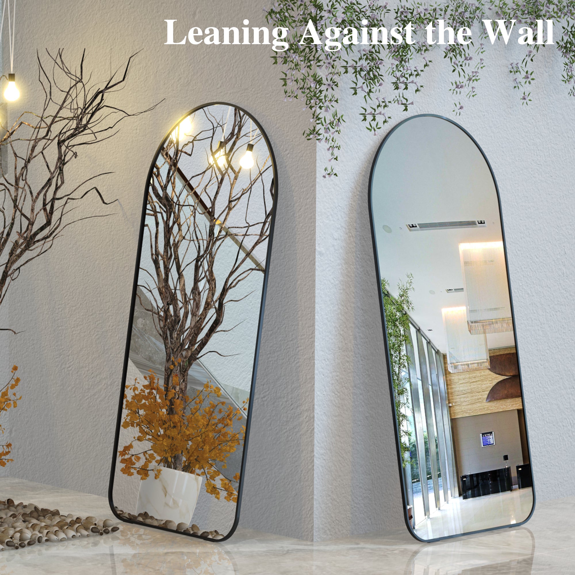 Naja Arched Floor Mirror