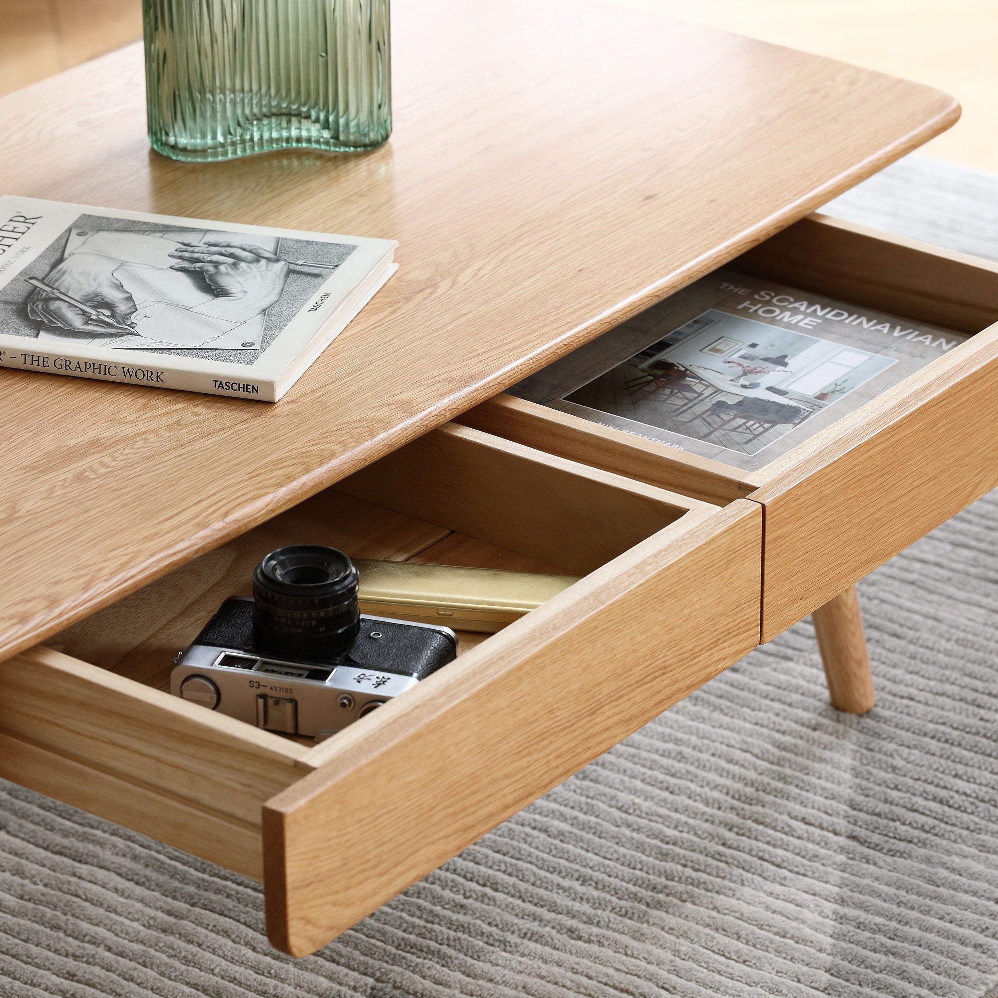 Iver Storage Solid Wood Coffee Table
