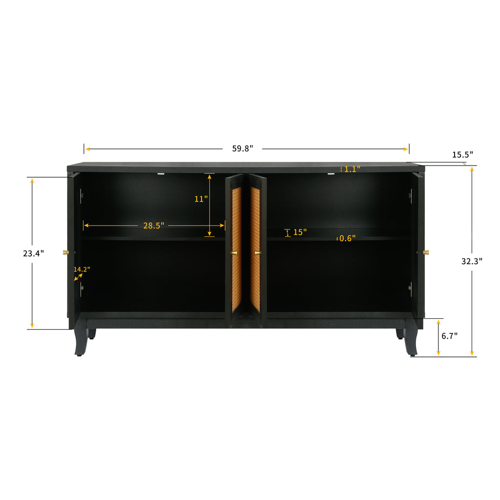 Jenrik Storage Rattan Cabinet
