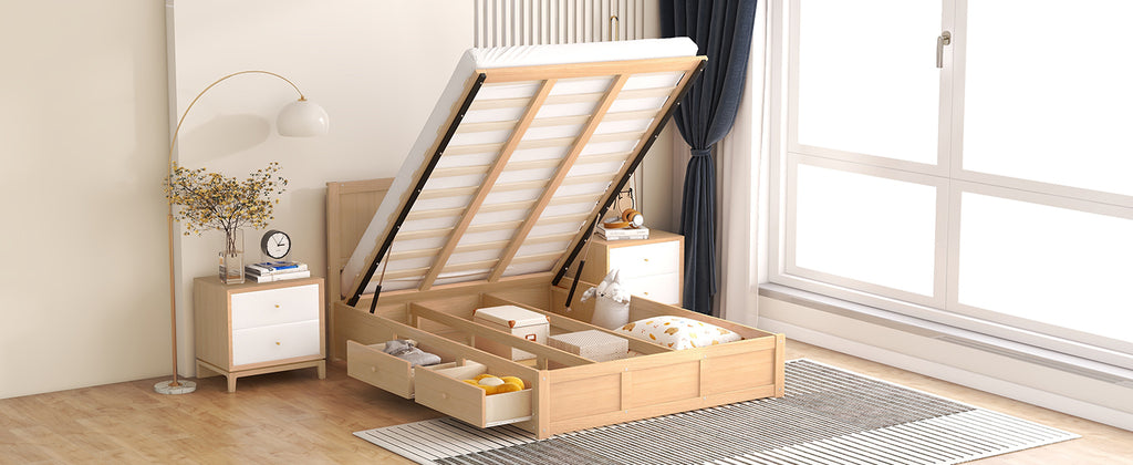 Lova Solid Wood Full Platform Bed Frame