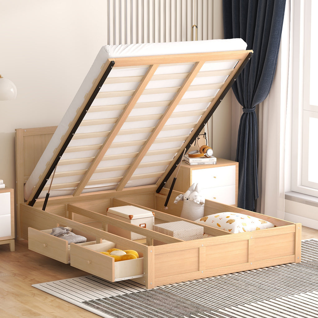 Lova Solid Wood Full Platform Bed Frame