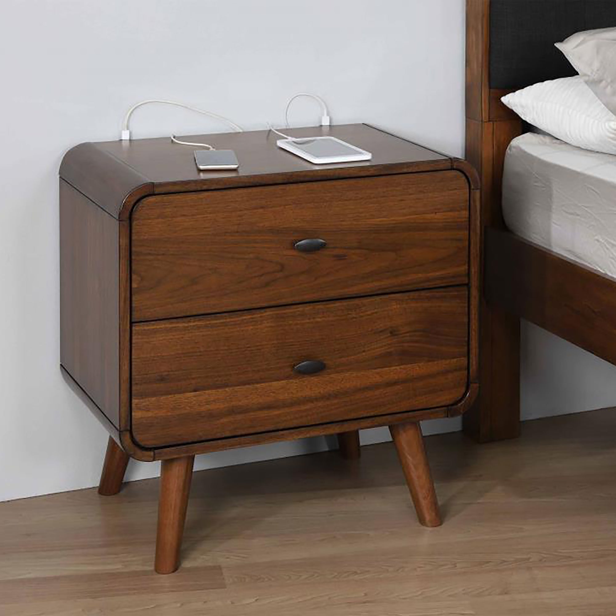 Nella Walnut Nightstand