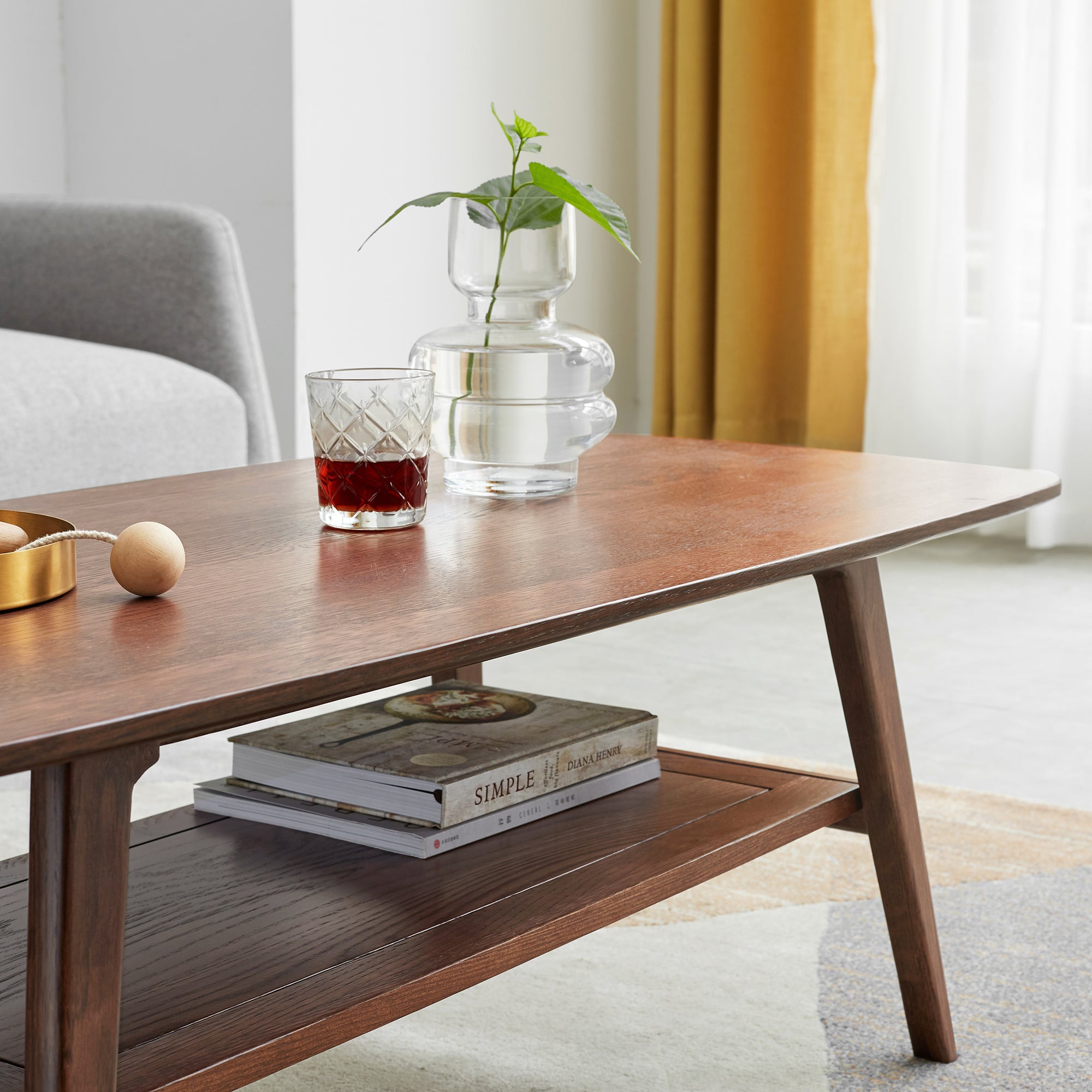 Juni Storage Solid Wood Coffee Table