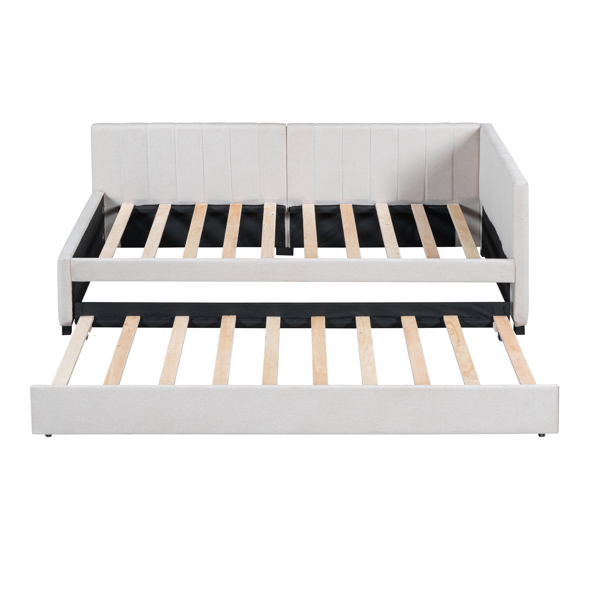 Asger Linen Twin Bed Frame