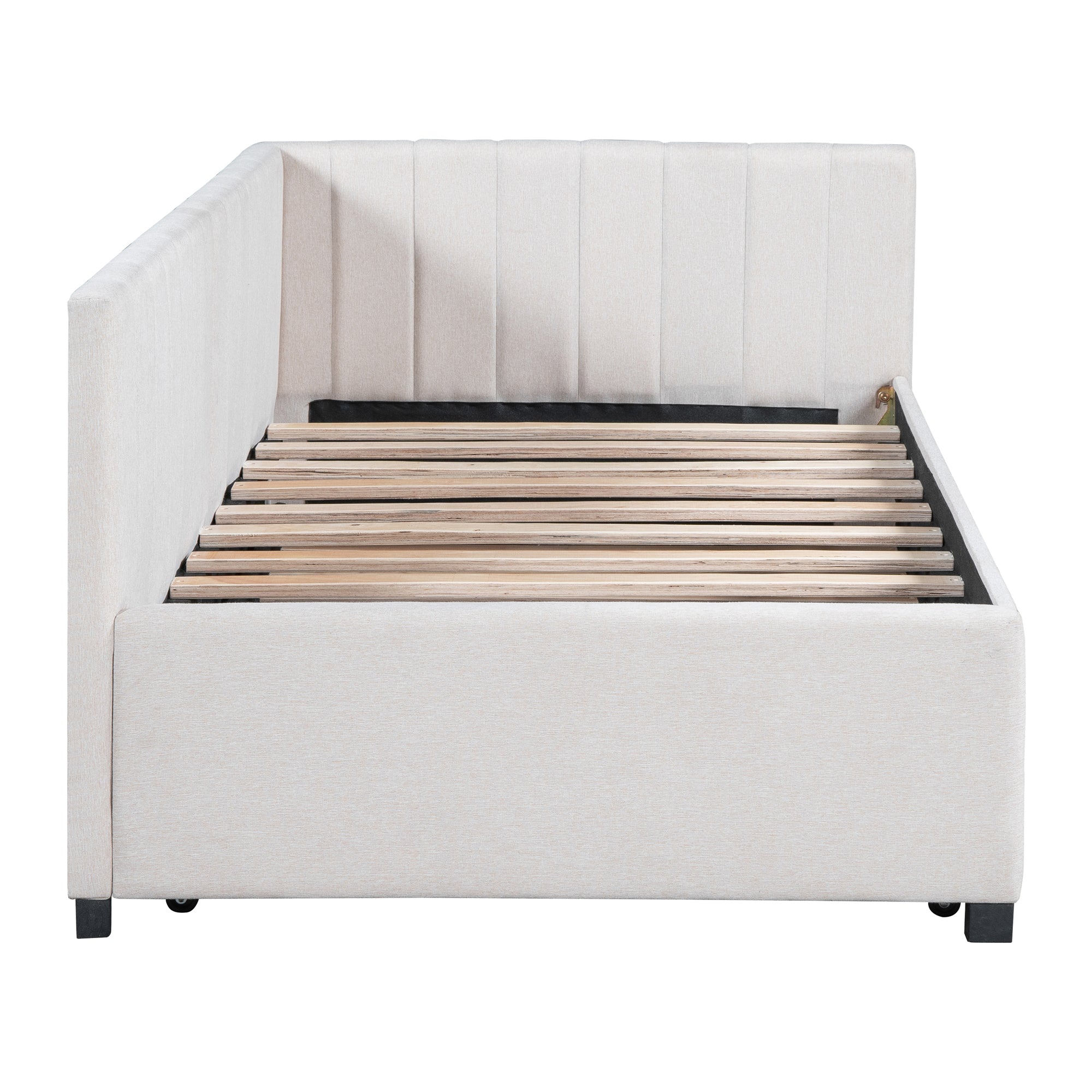Asger Linen Twin Bed Frame