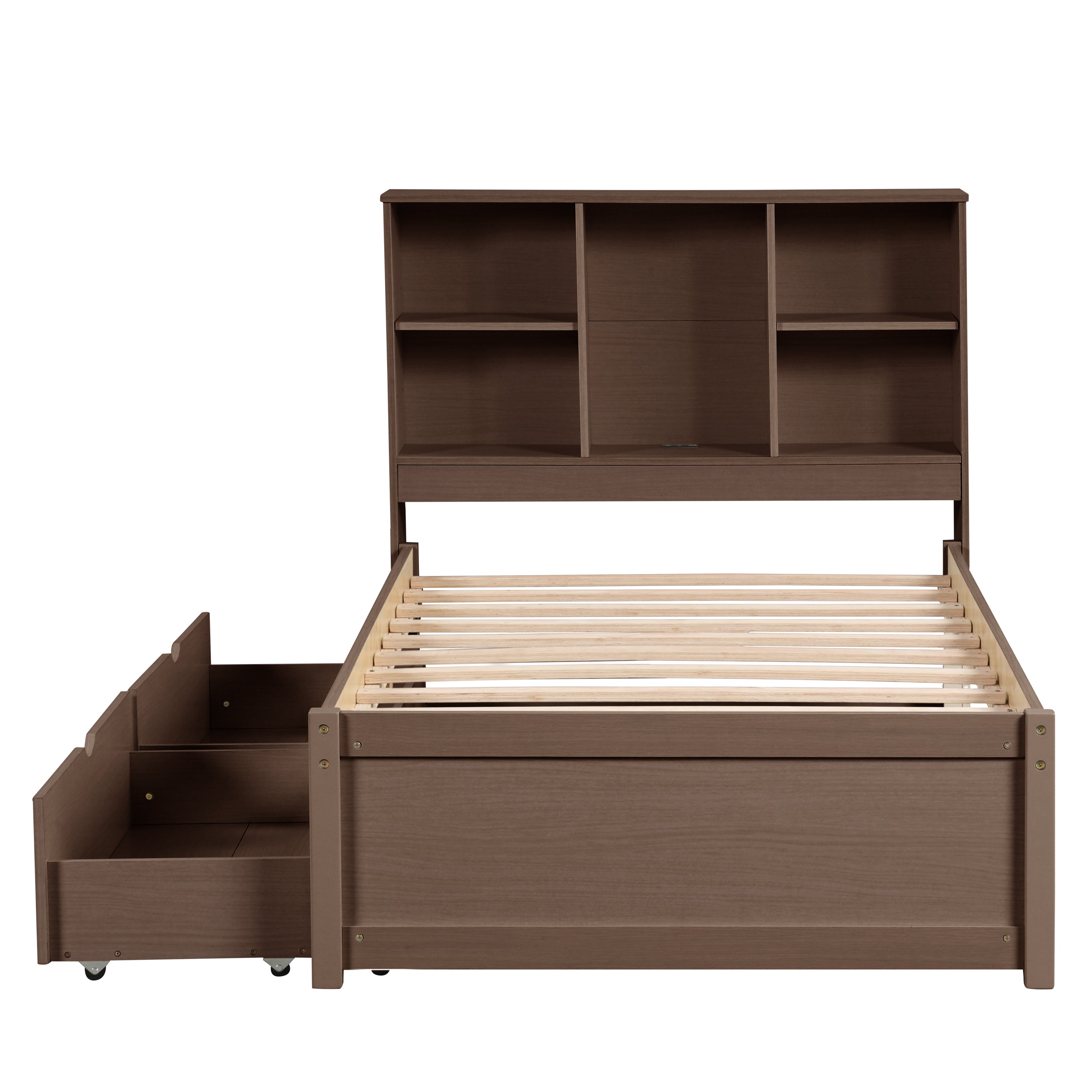 Mette Walnut Twin Bed Frame