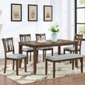 Brede 6-Piece Walnut Dining Set