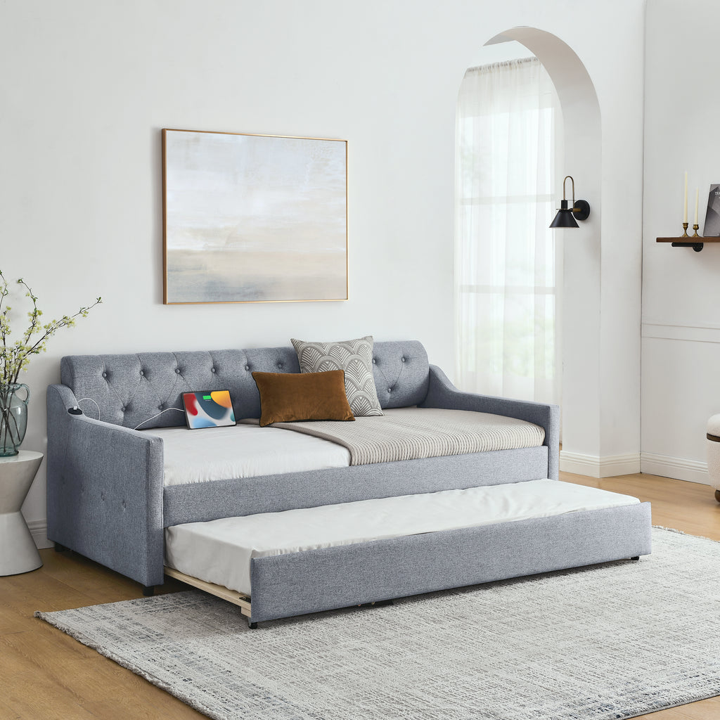 Trine Linen Sofa Bed