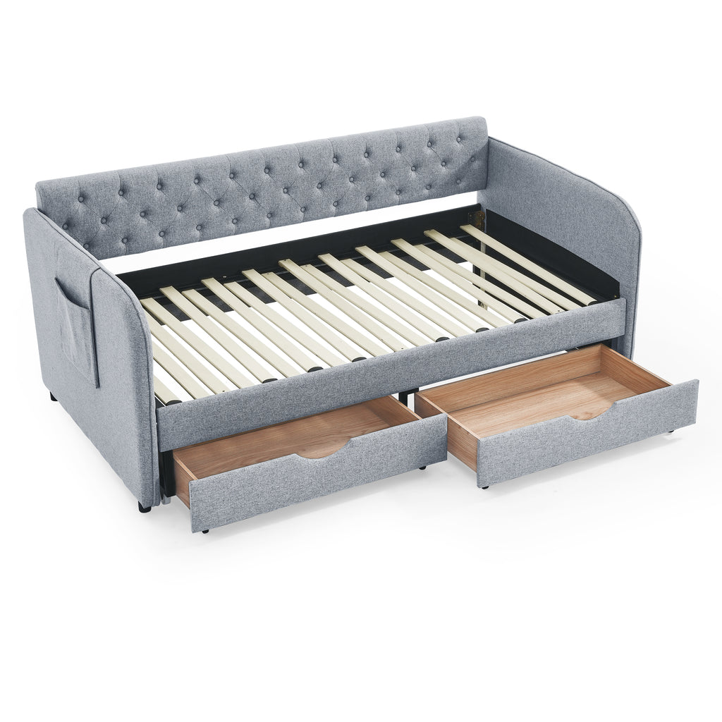Ciri Storage Linen Sofa Bed