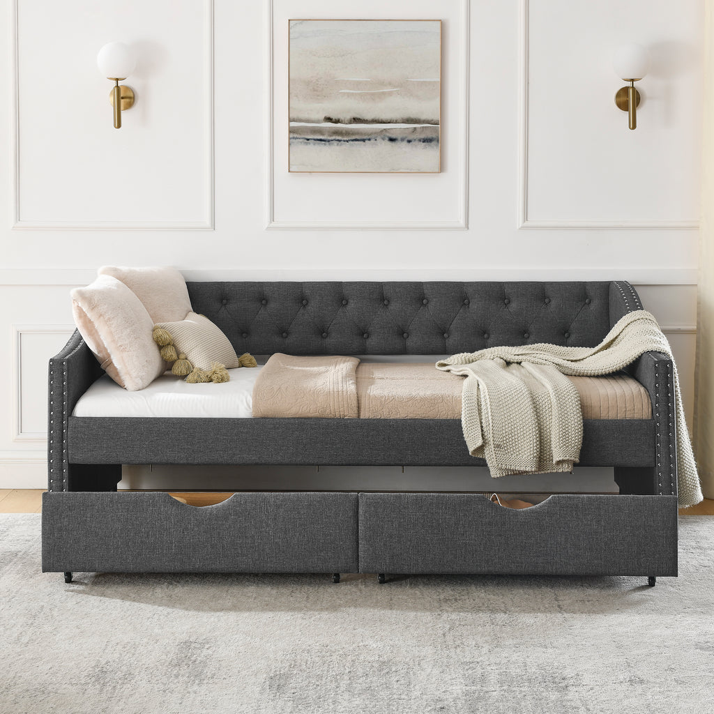Solveig Linen Sofa Bed