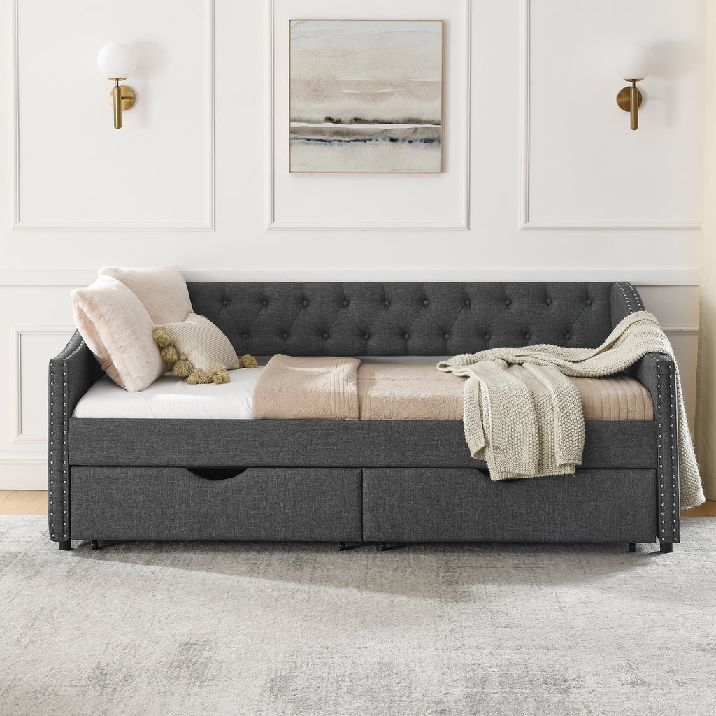 Solveig Linen Sofa Bed