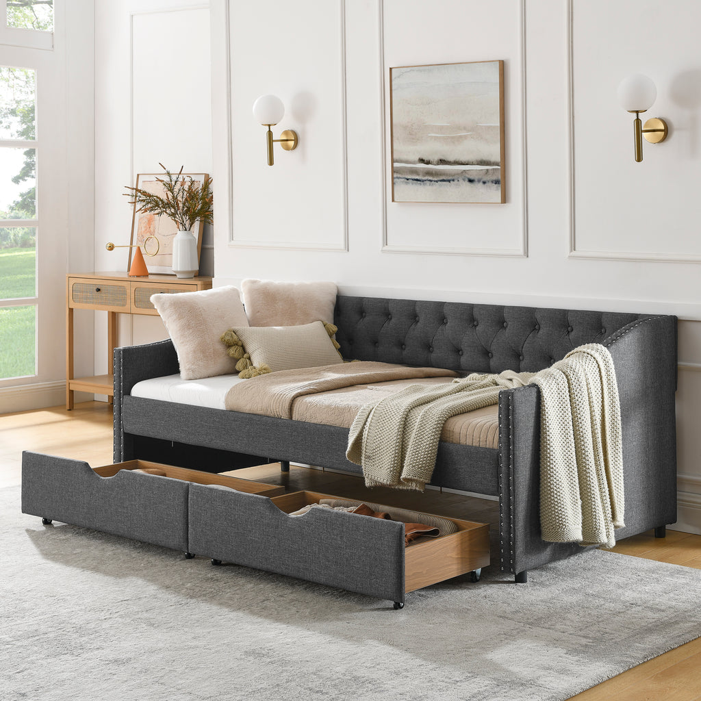 Solveig Linen Sofa Bed