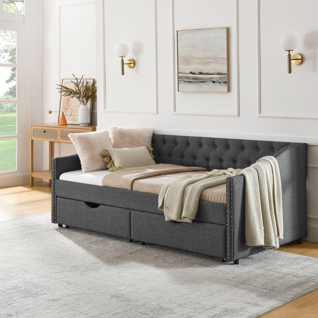Solveig Linen Sofa Bed