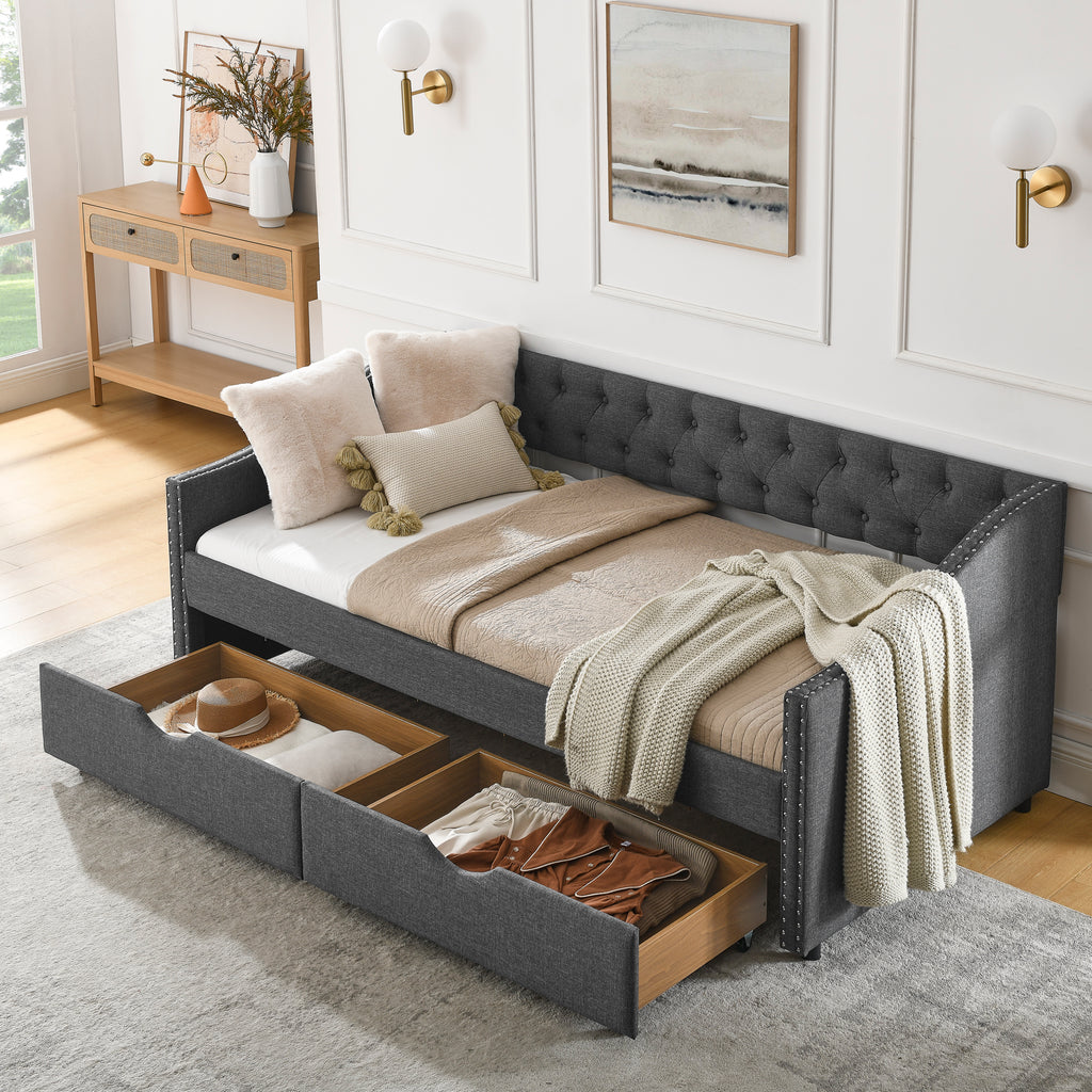 Solveig Linen Sofa Bed