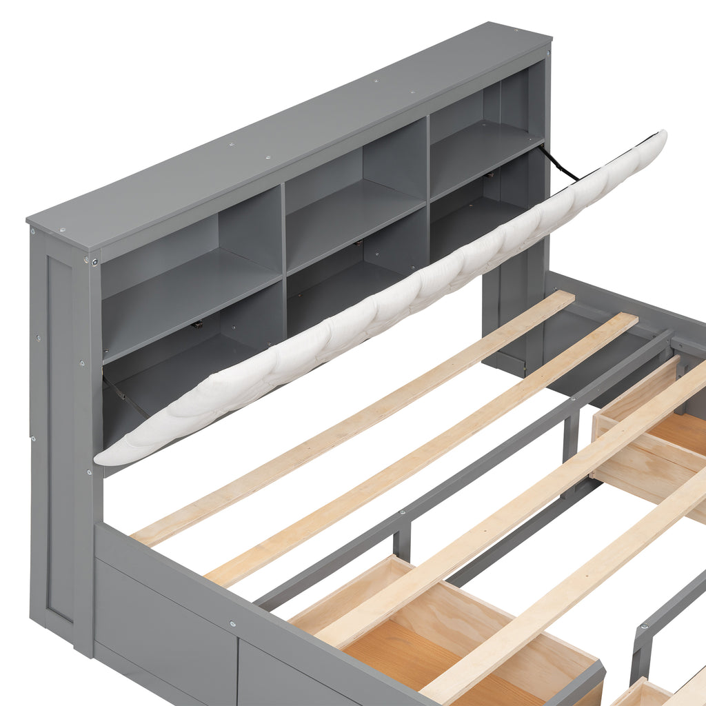 Runa Solid Wood Queen Platform Bed Frame