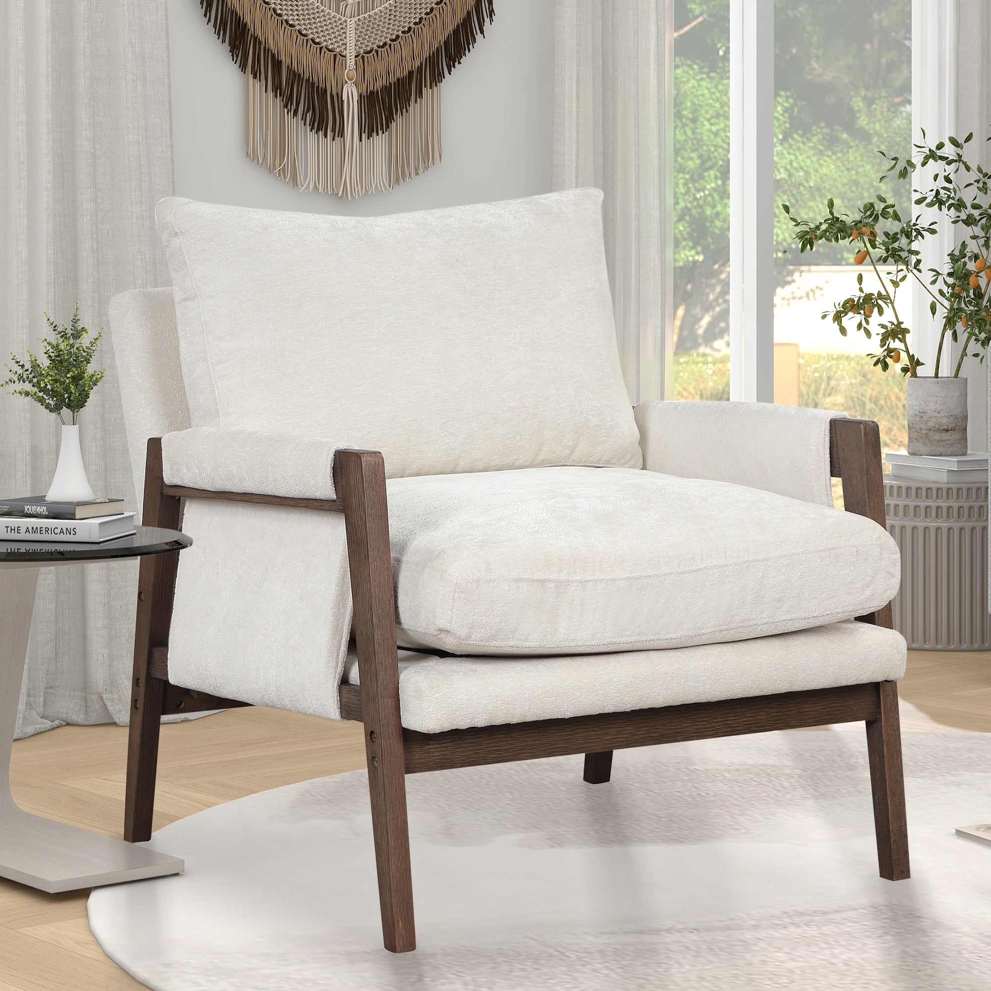 Janne Velvet Accent Chair