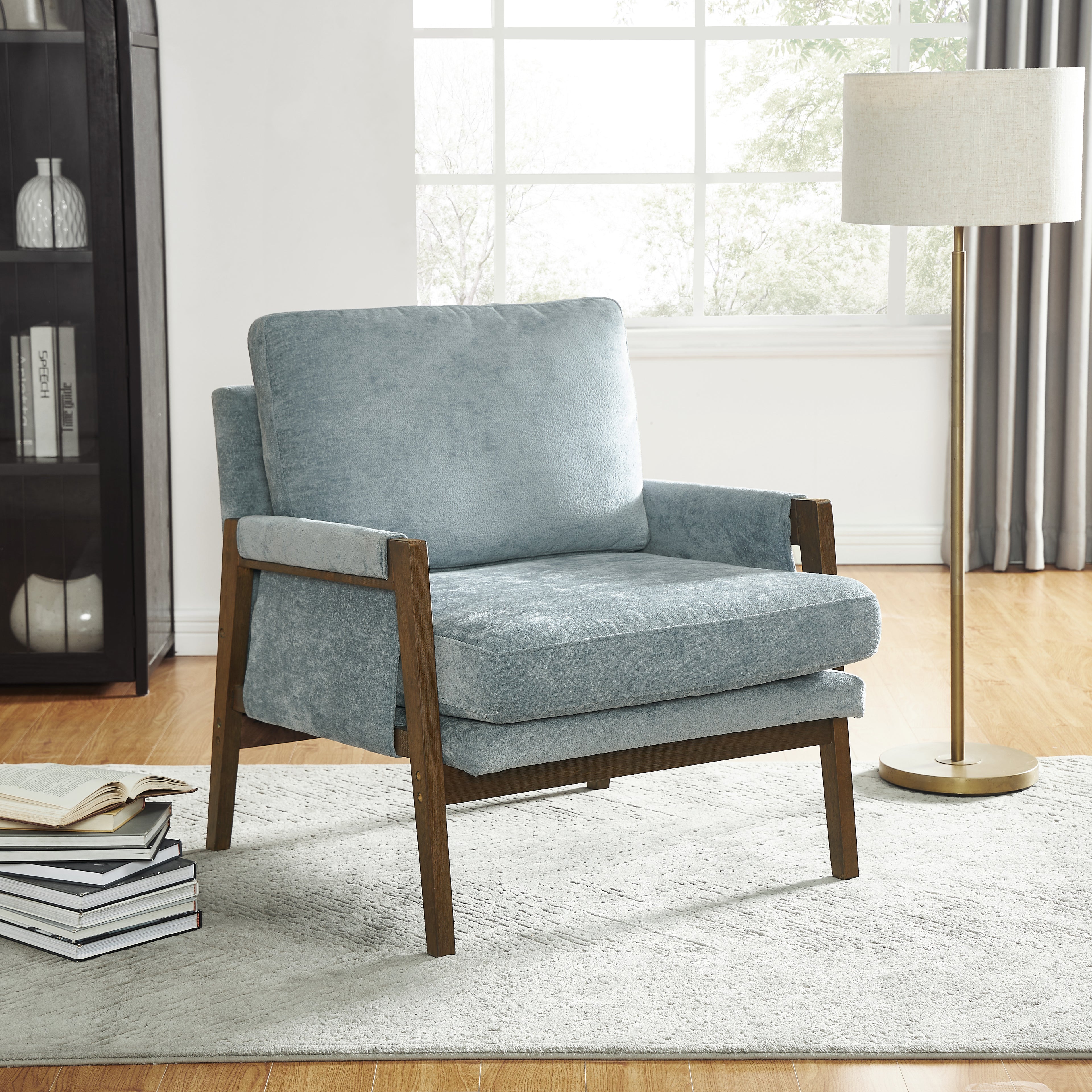 Janne Velvet Accent Chair