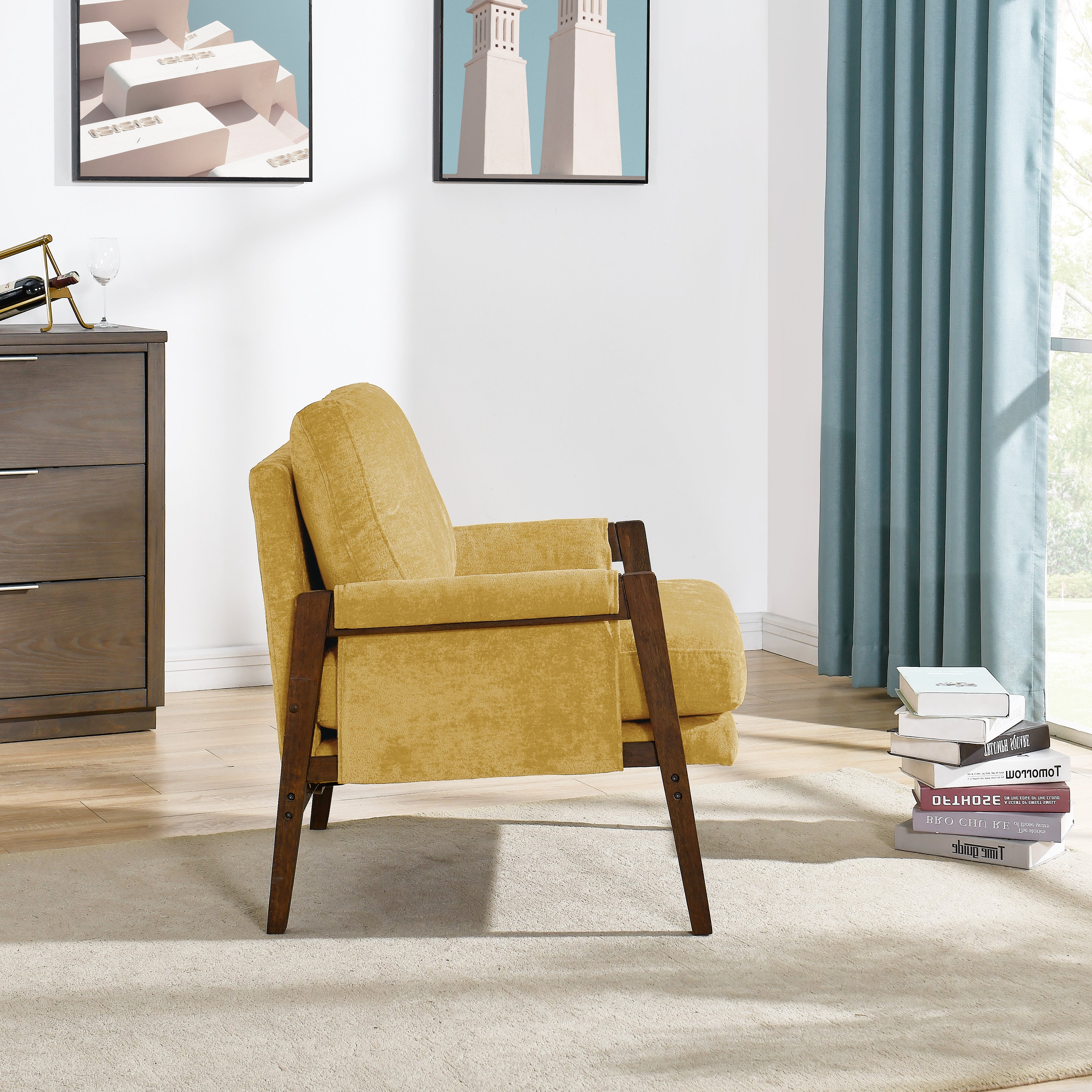 Janne Velvet Accent Chair