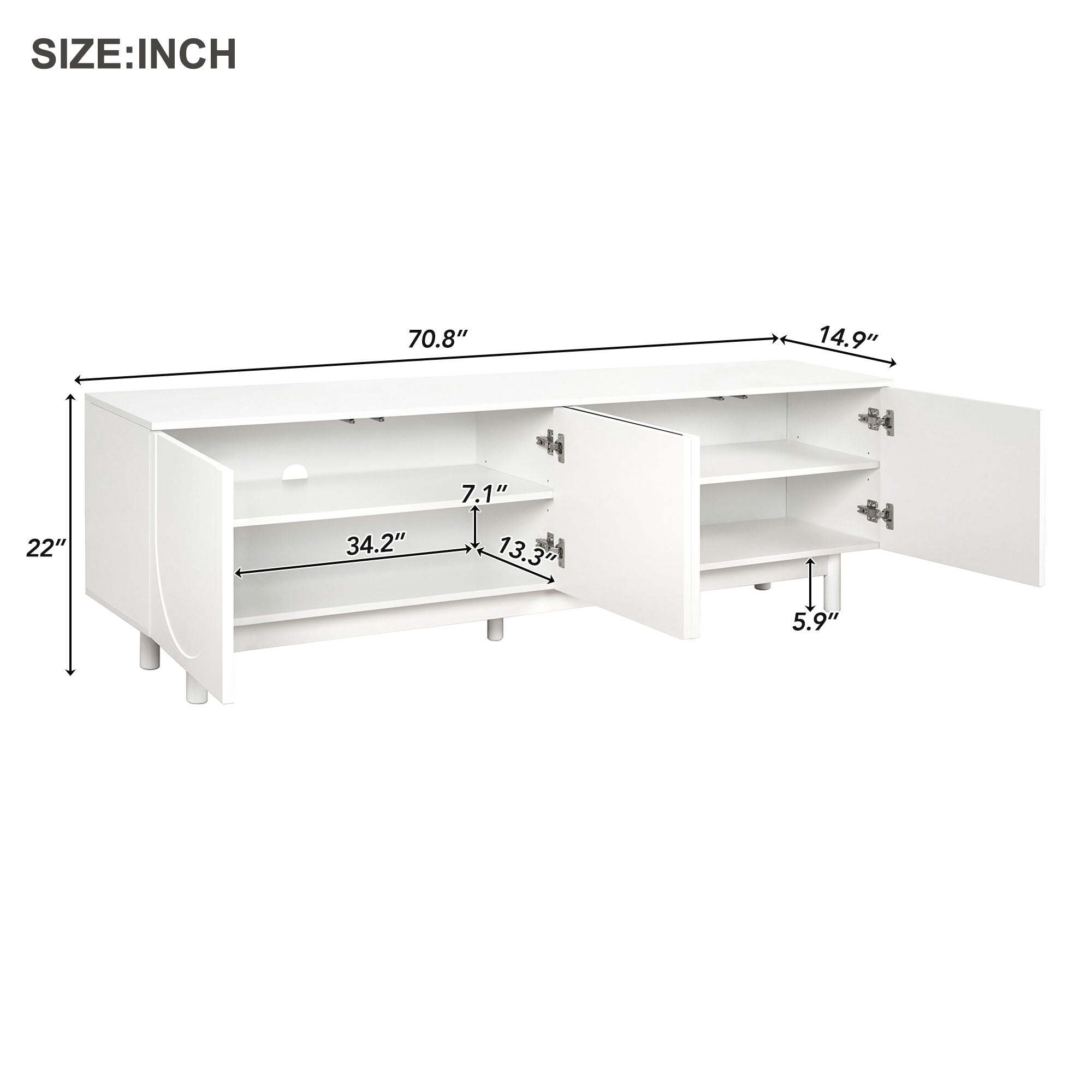 Gro Solid Wood TV Stand
