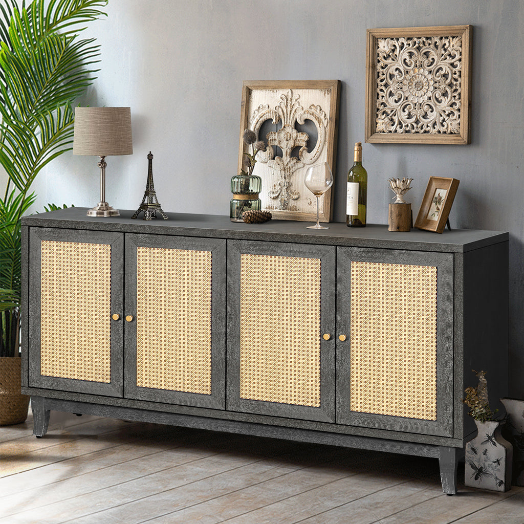 Jenrik Storage Rattan Cabinet