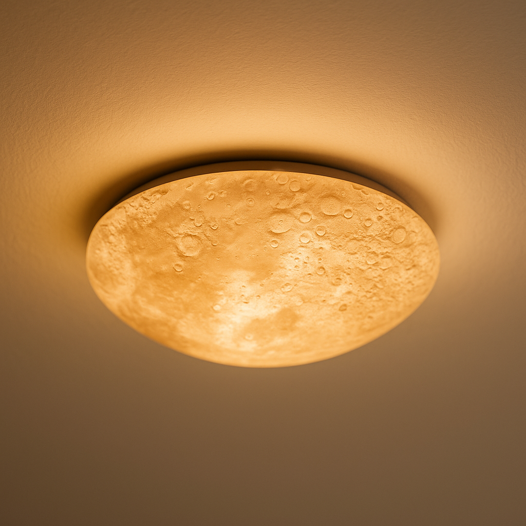 Plafondlamp maan effect