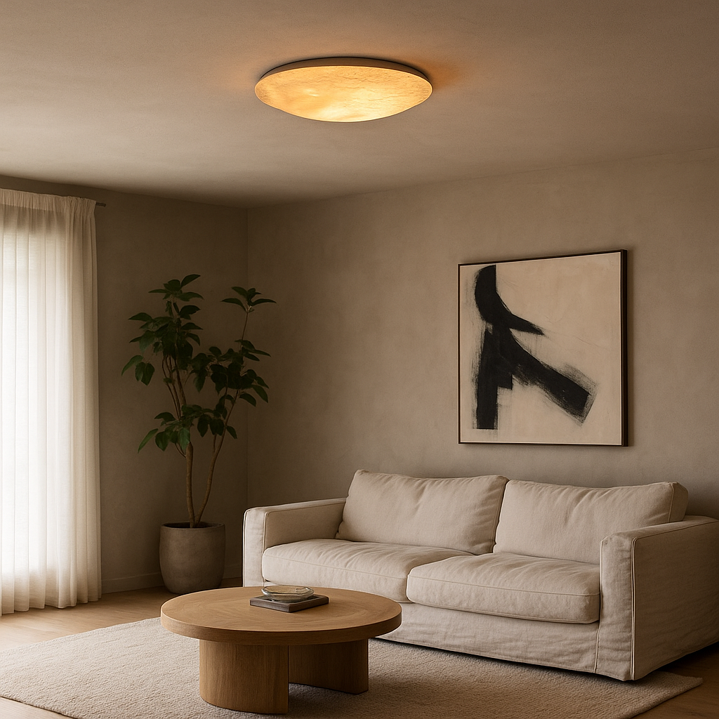 Plafondlamp maan effect