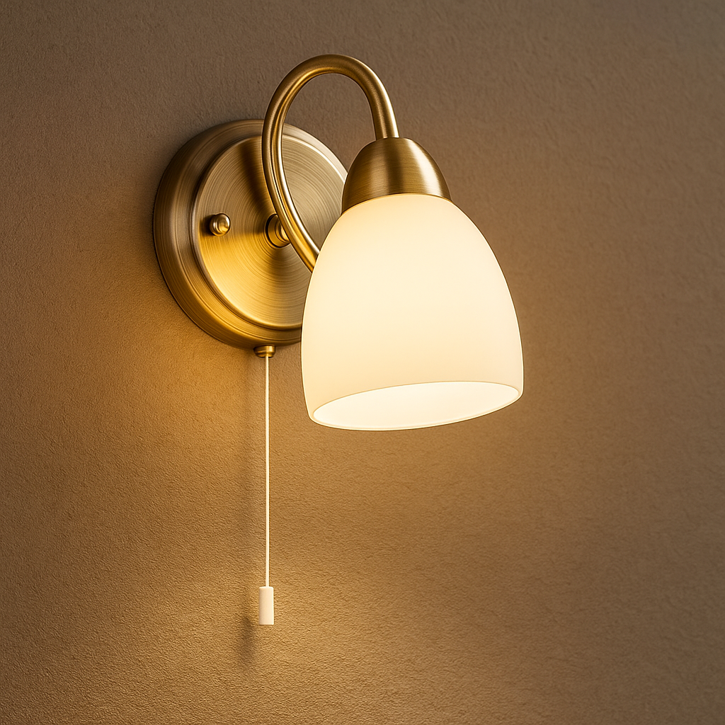 Wandlamp met trekschakelaar