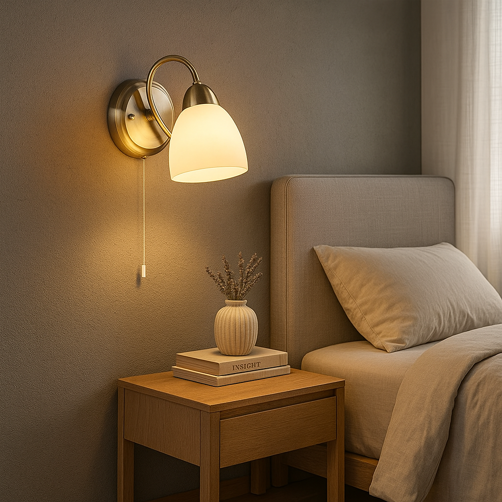 Wandlamp met trekschakelaar