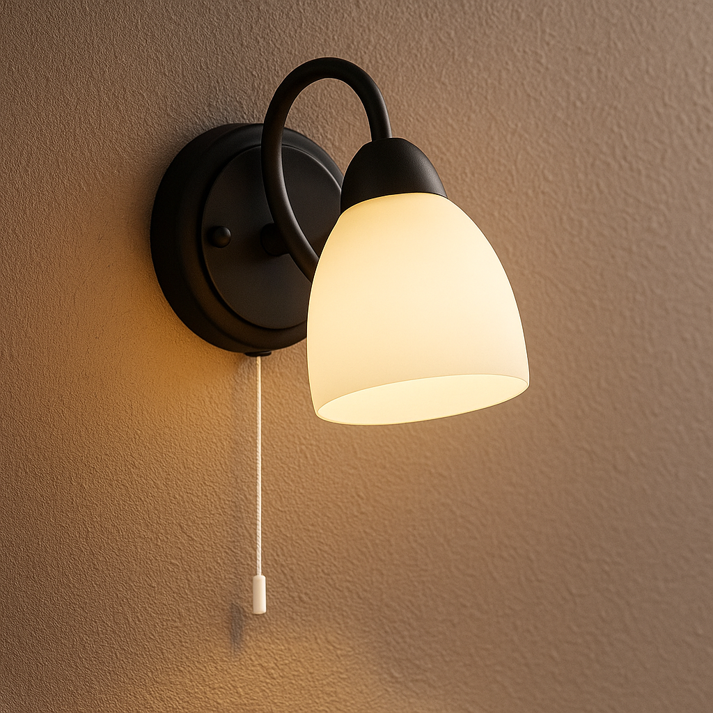 Wandlamp met trekschakelaar