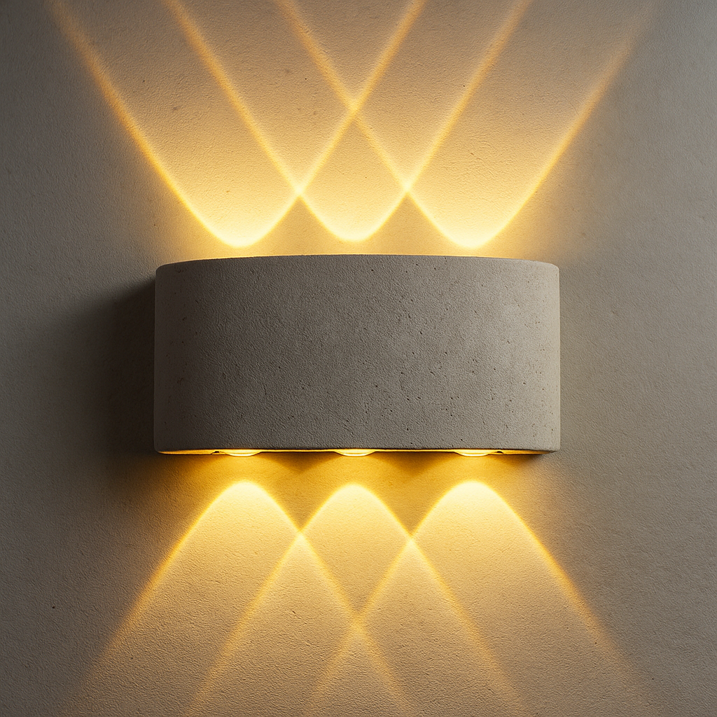 Wandlamp met up down patroon