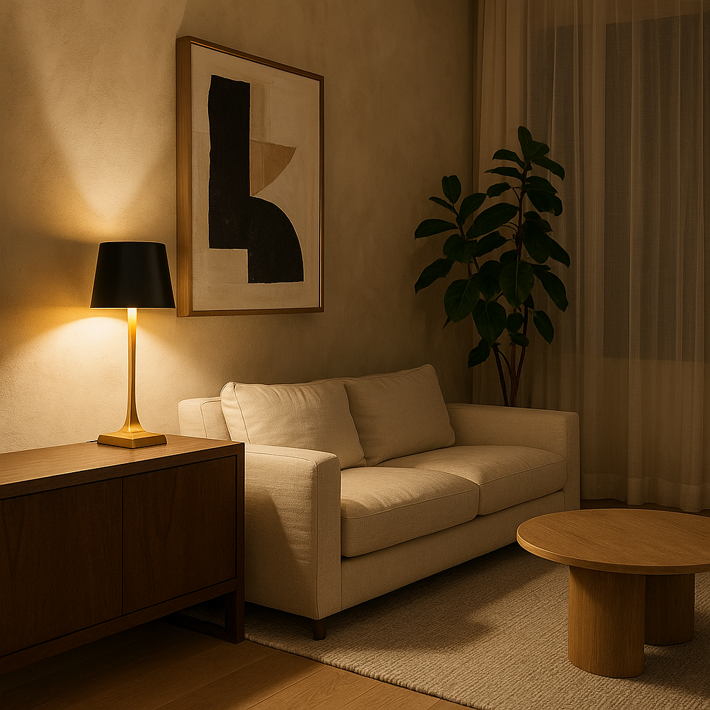 Tafellamp draadloos dimbaar met warm licht