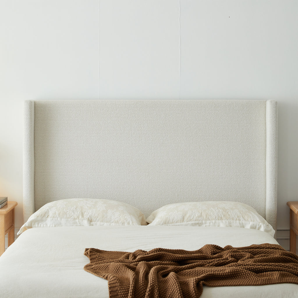 Preben Boucle King Platform Bed Frame