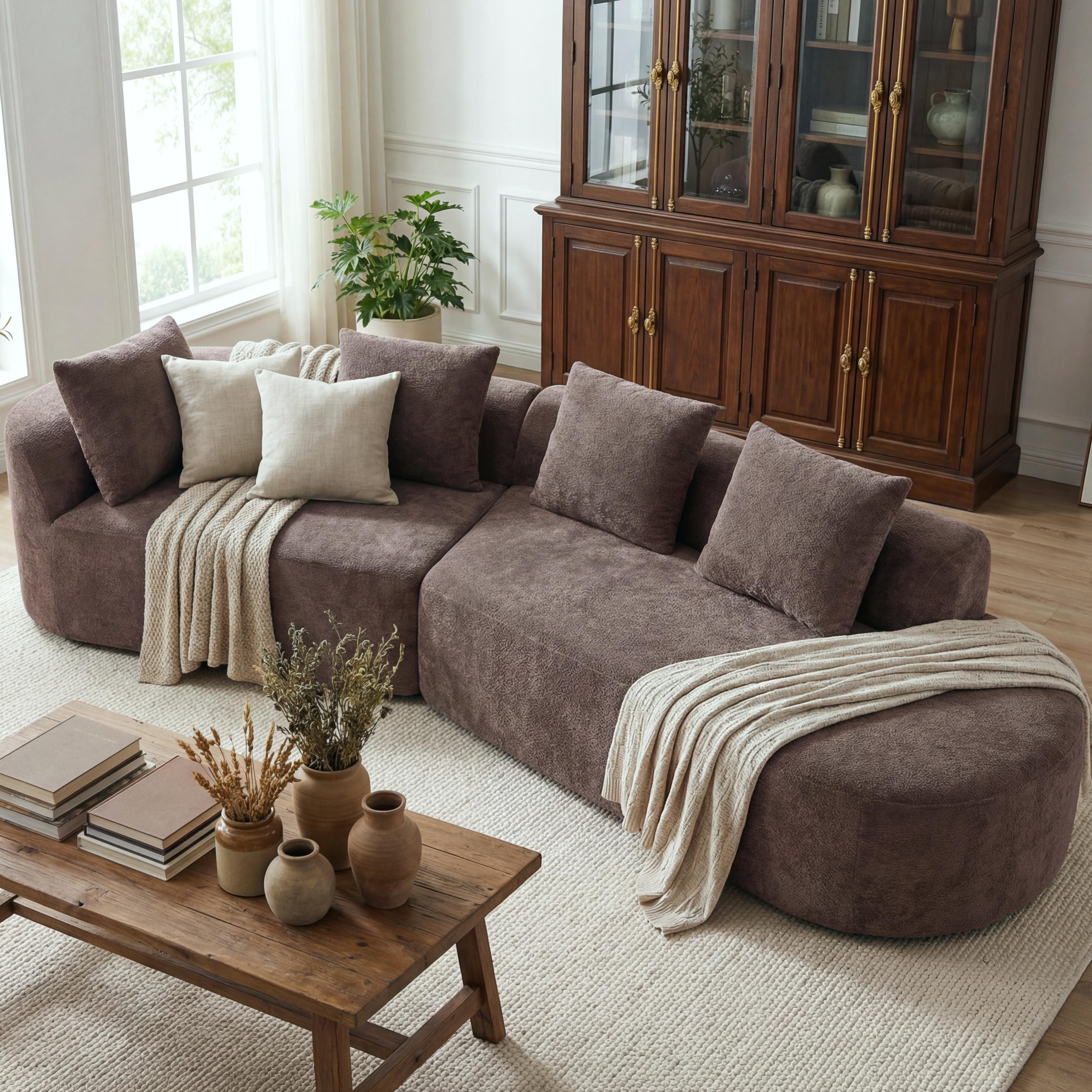 Vigga 2-Piece Curved Sectional Sofa