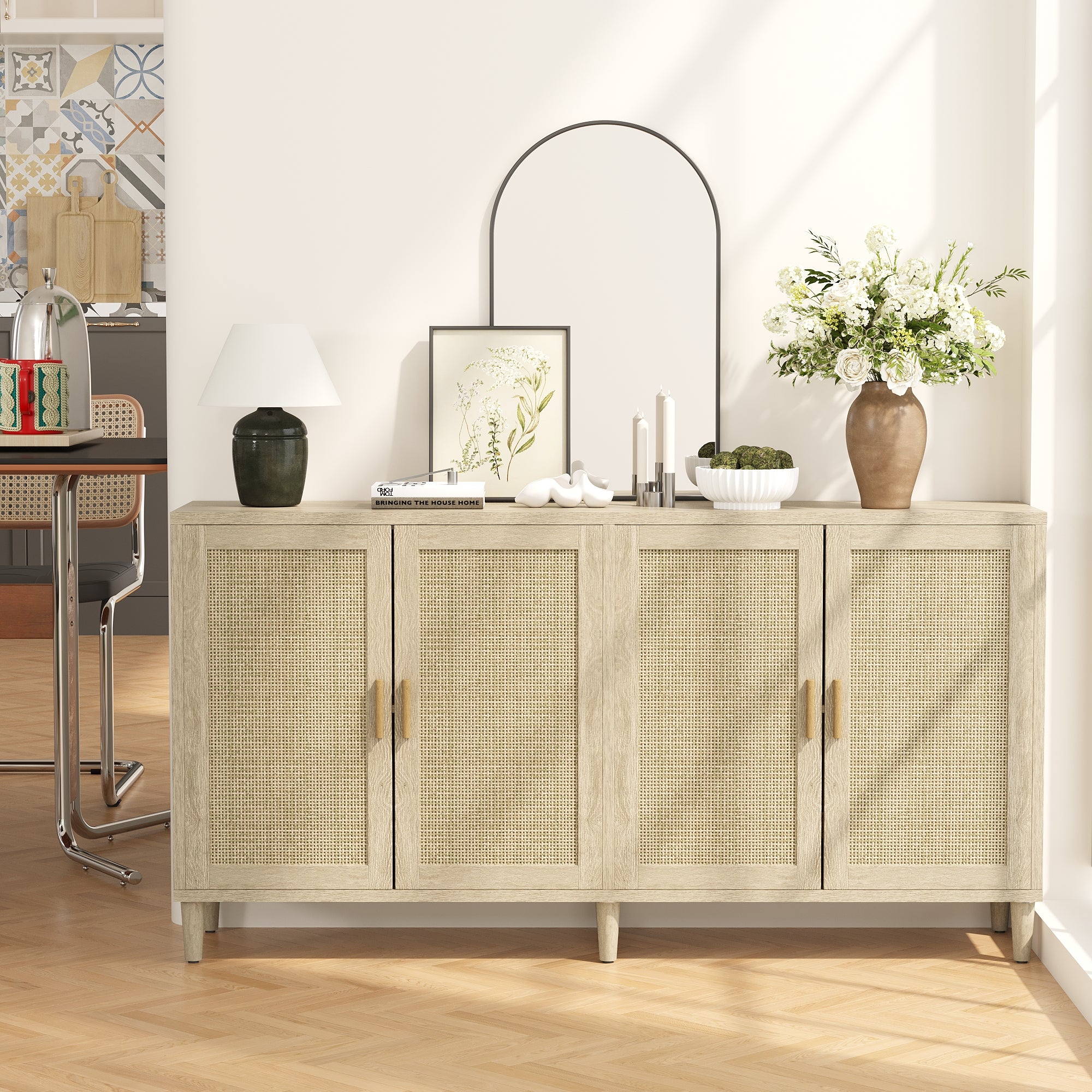 Kari Storage Rattan Cabinet