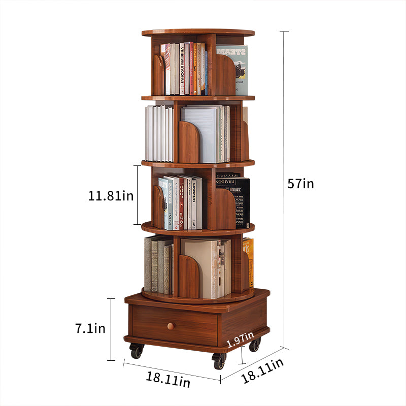 Polly Storage Walnut Bookshelf