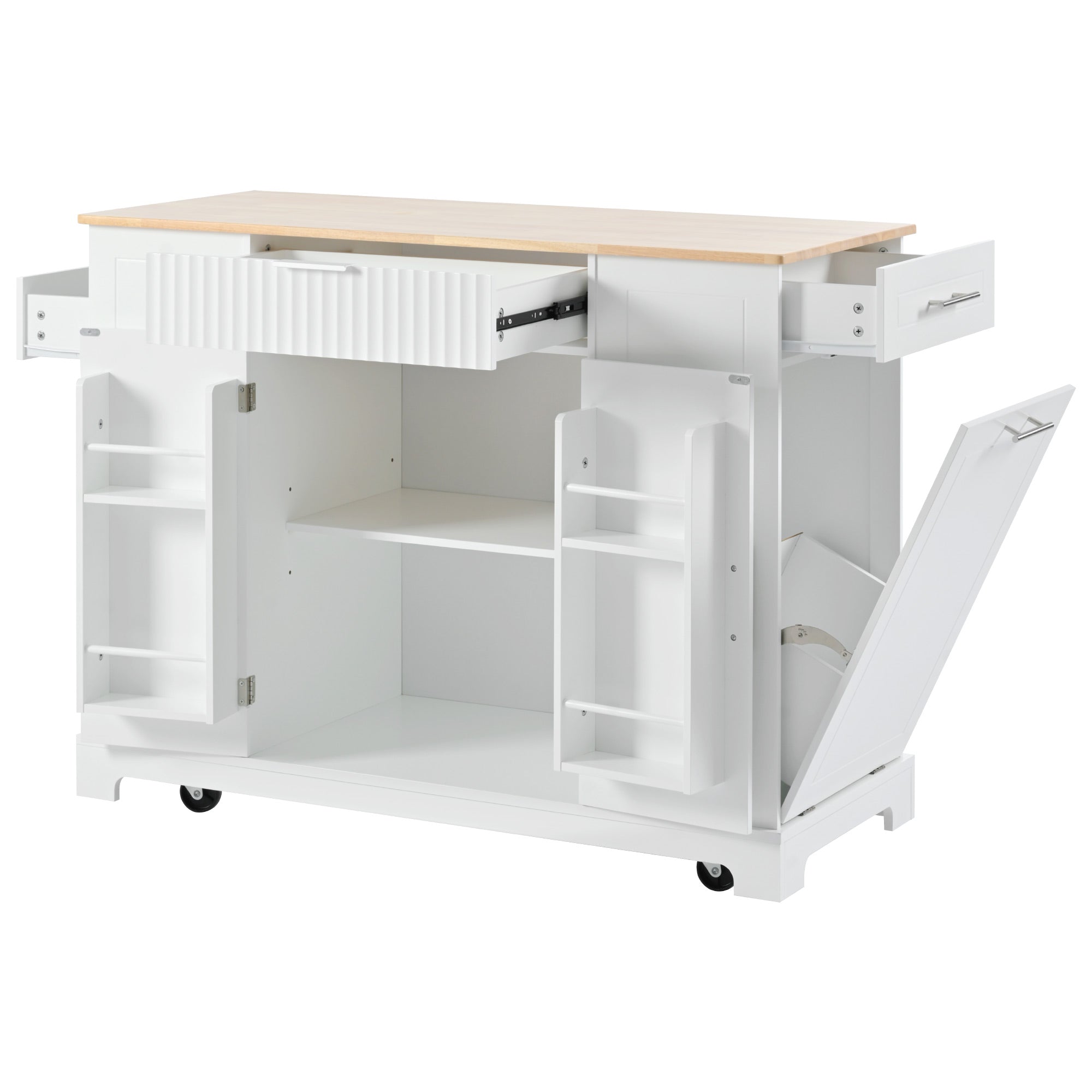 Ulrik Fluted Kitchen Island