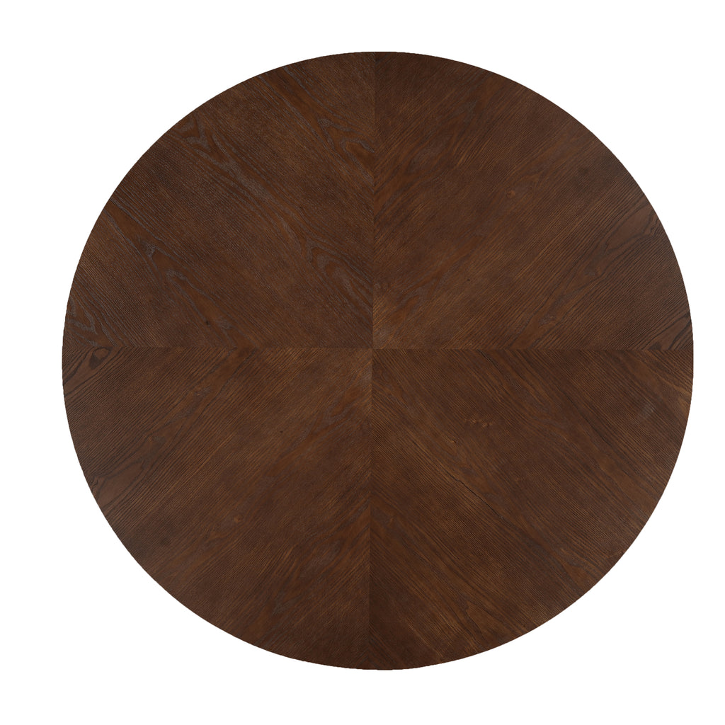 Ejnar Round Walnut Dining Table