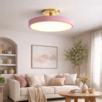 Strakke ronde plafondlamp voor een modern interieur