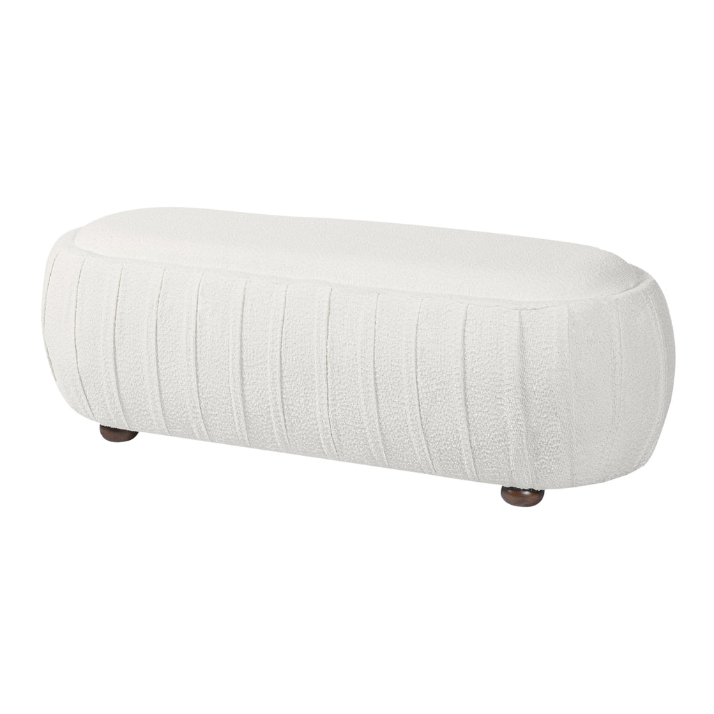 Arvid Oval Boucle Ottoman