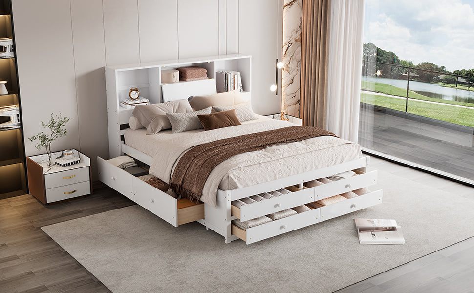 Alvar Solid Wood Queen Platform Bed Frame
