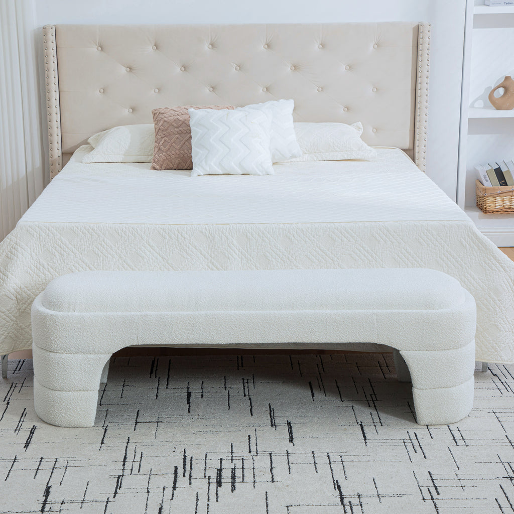 Hjalmar Boucle Bench