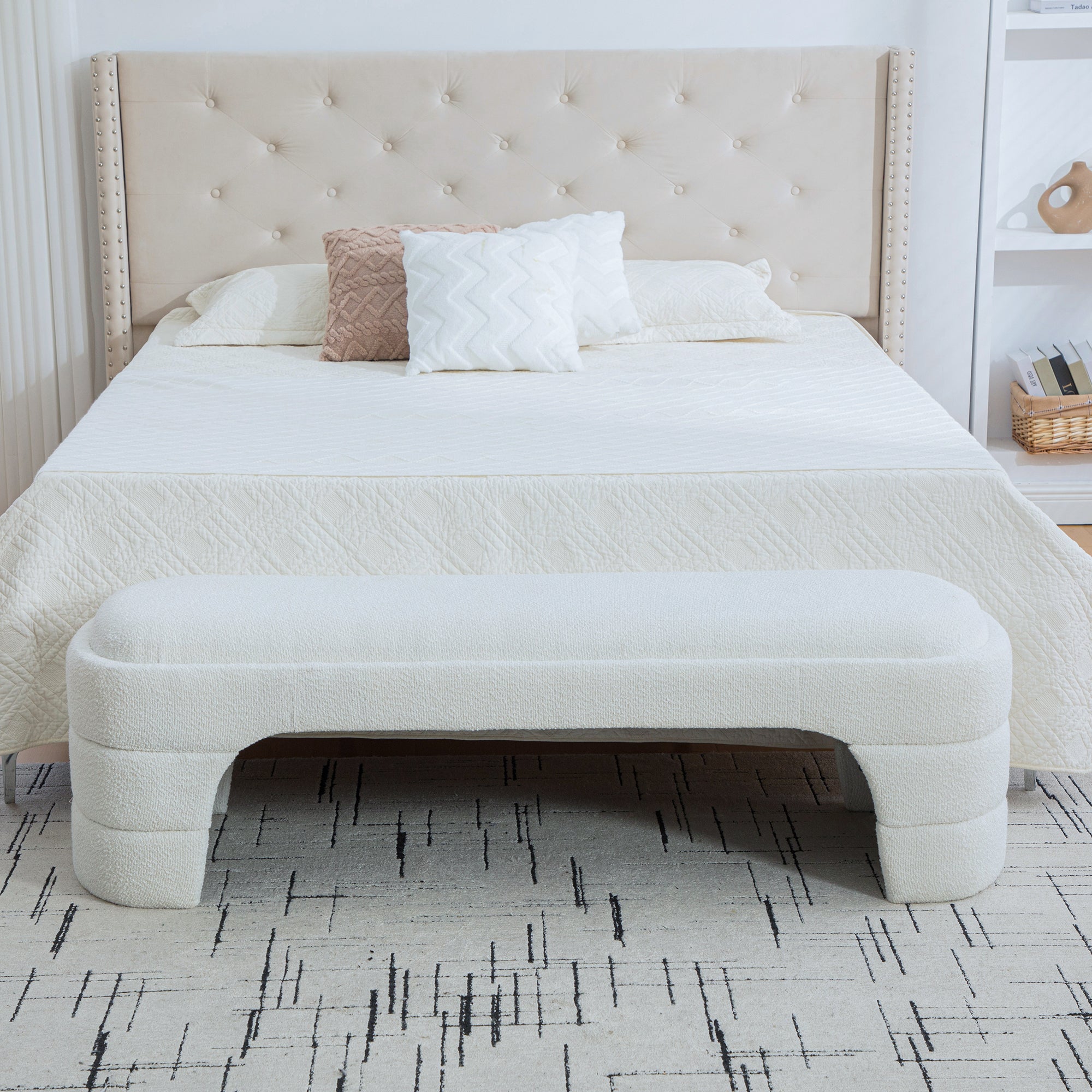 Hjalmar Boucle Bench