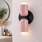 Dubbele wandlamp met warm licht