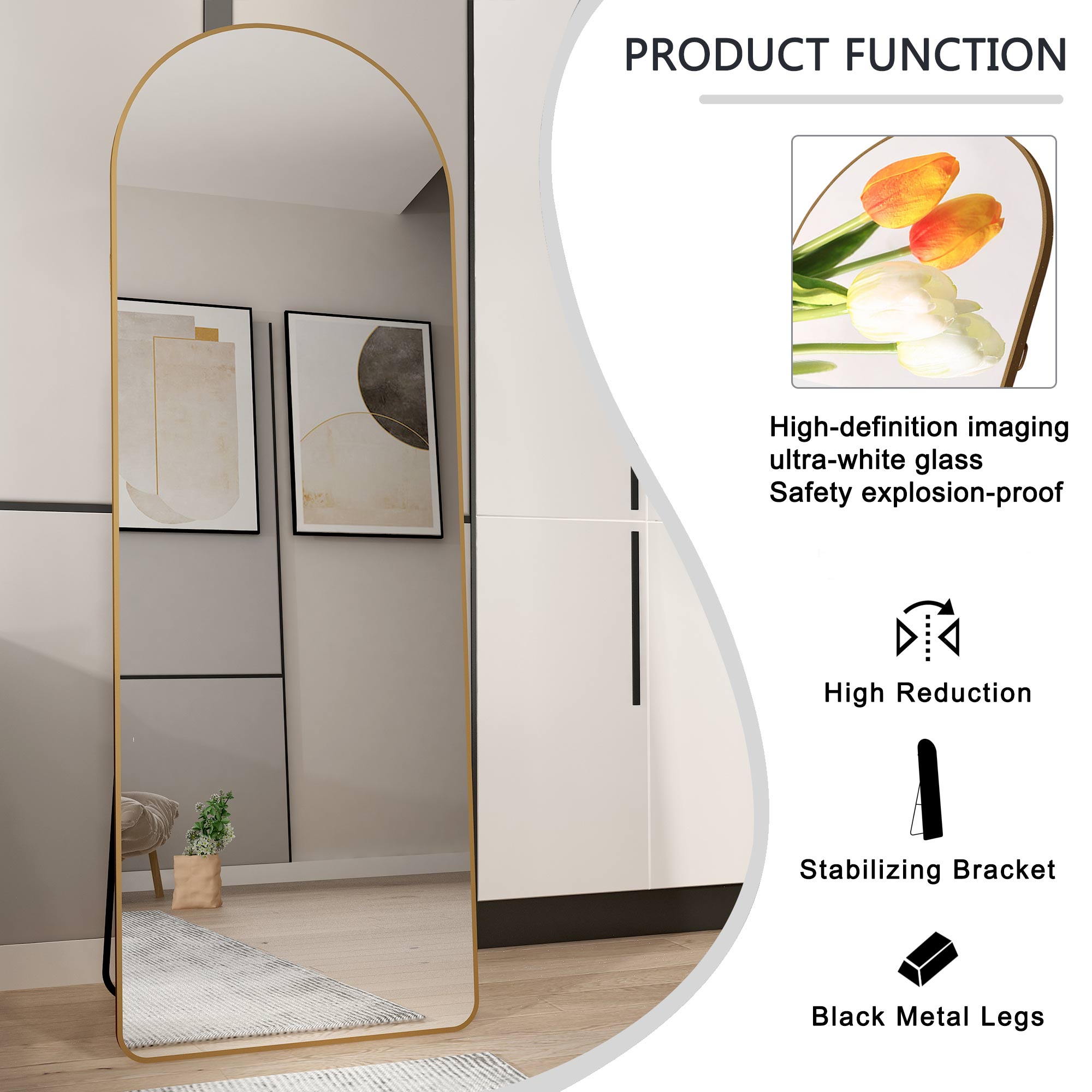 Tor Floor Mirror