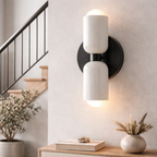 Dubbele wandlamp met warm licht